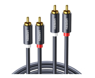 UGREEN Przewód 2RCA Cinch do 2RCA Cinch 1.5m czarny - 1501474 - zdjęcie 1